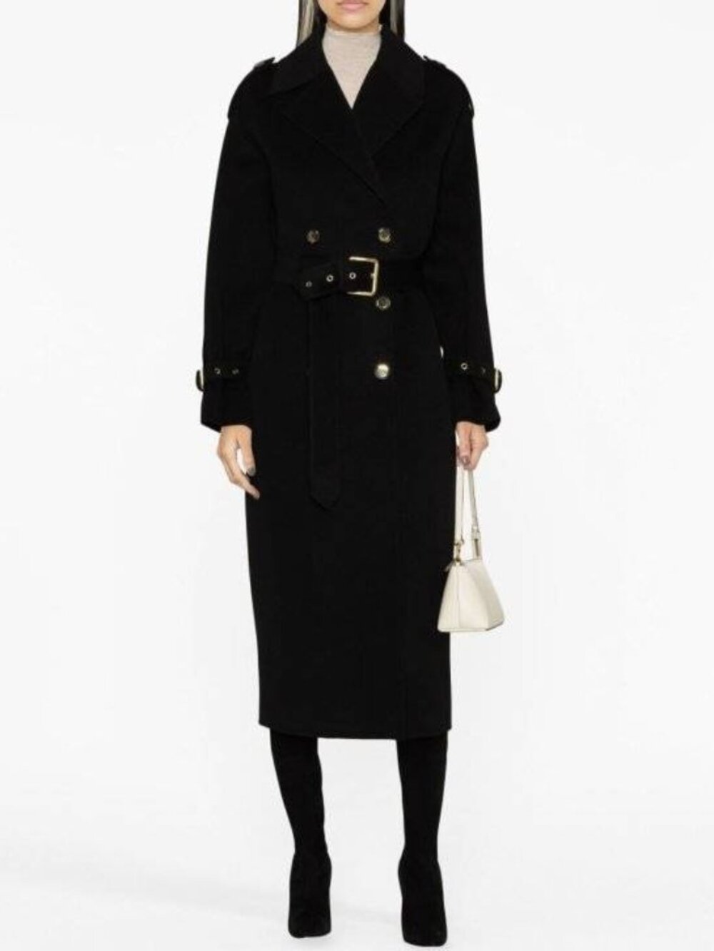 NEW PINKO Women’s Wool Double-Breasted Coat